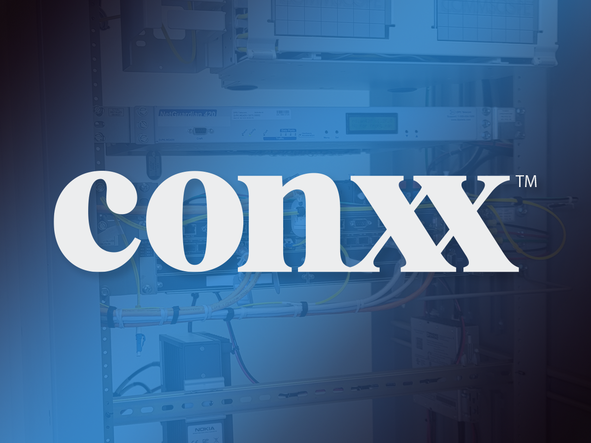 Conxx logo over dark background